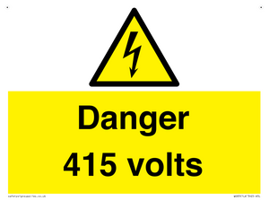 Danger 415 volts